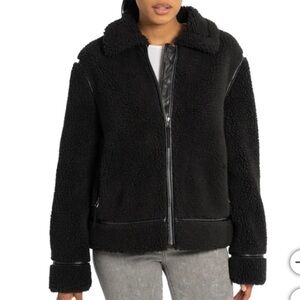 BearPaw Women's Black Teddy Jacket